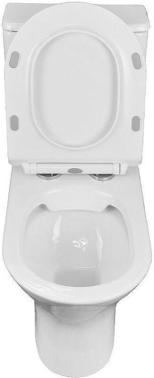 Унитаз компакт Azario Fretta Round AZ-1038A с бачком и сиденьем Микролифт Унитаз компакт Azario Fretta Round AZ-1038A с бачком и сиденьем Микролифт