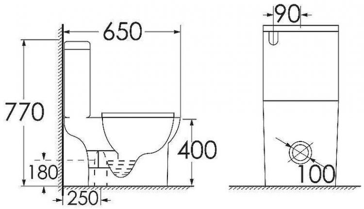Унитаз компакт Azario Fretta Round AZ-1038A с бачком и сиденьем Микролифт Унитаз компакт Azario Fretta Round AZ-1038A с бачком и сиденьем Микролифт