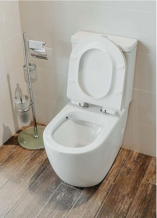 Унитаз компакт Creto Logan L1 1001-004-WF без бачка и с сиденьем Микролифт