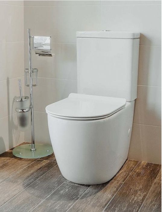 Унитаз компакт Creto Logan L1 1001-004-WF без бачка и с сиденьем Микролифт