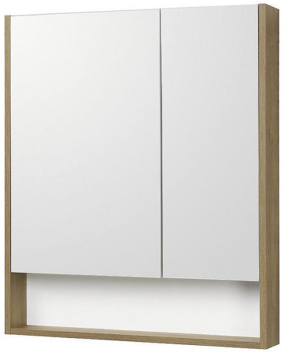 Зеркальный шкаф Aquaton Сканди 70 1A252202SDZ90 Белый Дуб рустикальный