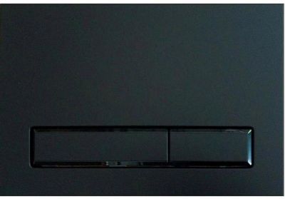 Клавиша смыва KK POL M08 350/PPC/142-00-07 Черная матовая Черная глянцевая