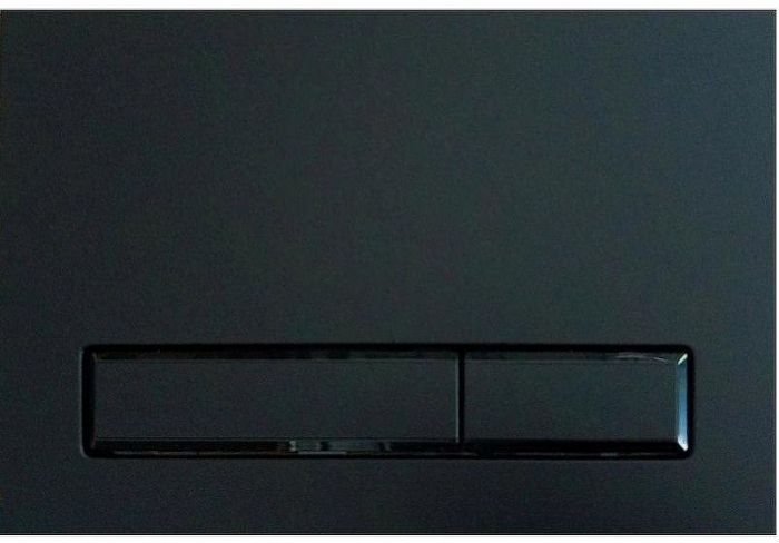 Клавиша смыва KK POL M08 350/PPC/142-00-07 Черная матовая Черная глянцевая