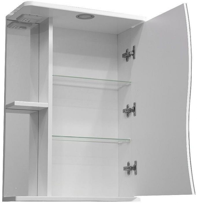 Зеркальный шкаф Stella Polar Волна Верея 55 SP-00000041 с подсветкой Белый