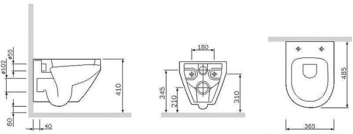 Унитаз AM.PM Spirit V2.0 C701700SC подвесной с сиденьем Микролифт