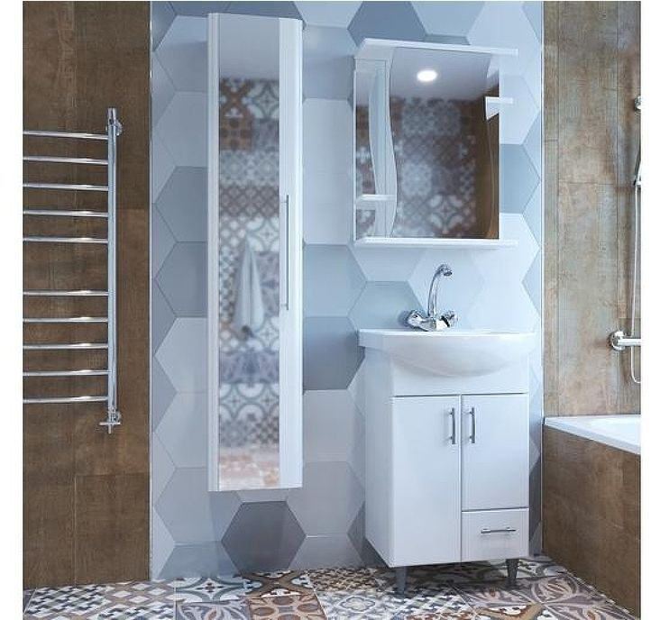 Зеркальный шкаф Mixline Классик 55 L 525512 Белый