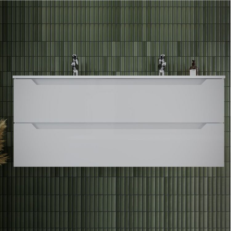 Тумба подвесная SANCOS под раковину Norma 2.0, белый глянец, 1190х450х500, NR2.0120-2W Тумба подвесная SANCOS под раковину Norma 2.0, белый глянец, 1190х450х500, NR2.0120-2W