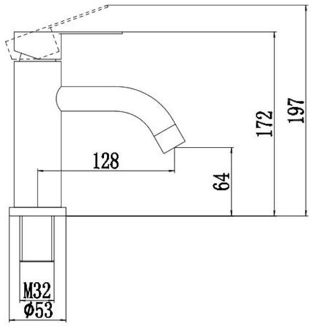 Смеситель для раковины Fmark FS8201W цвет Белый