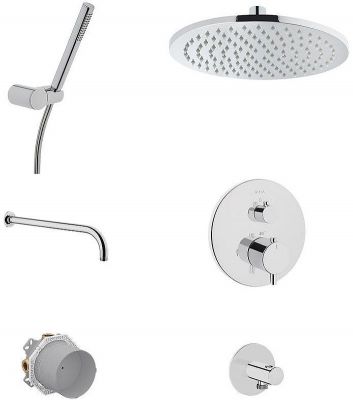 Душевая система Vitra Origin A49311EXP с термостатом Хром