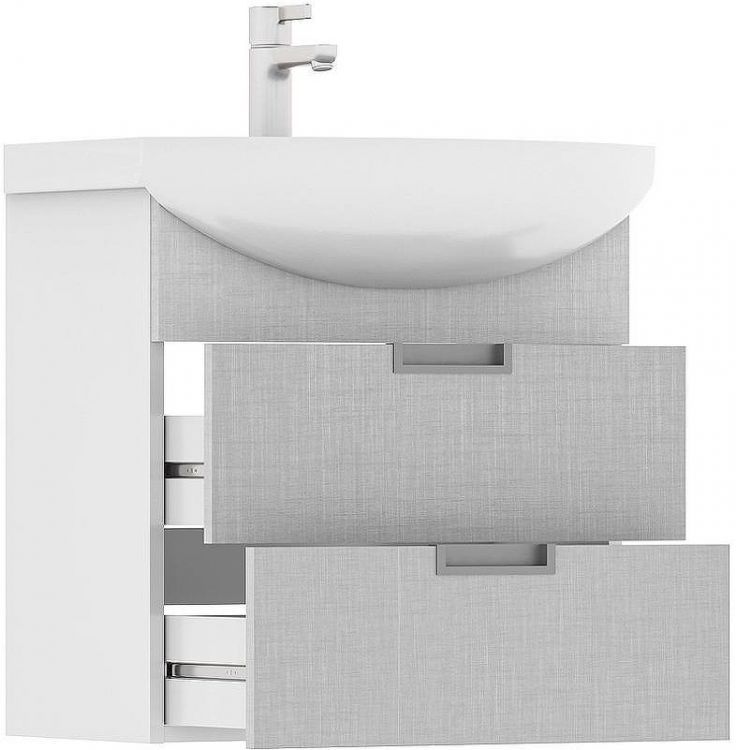 Тумба под раковину Volna Vario Sf 60.2Y tpVARIO.Sf60.2Y-08 подвесная Софт Белая