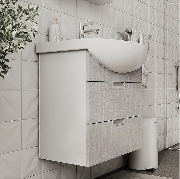 Тумба под раковину Volna Vario Sf 60.2Y tpVARIO.Sf60.2Y-08 подвесная Софт Белая