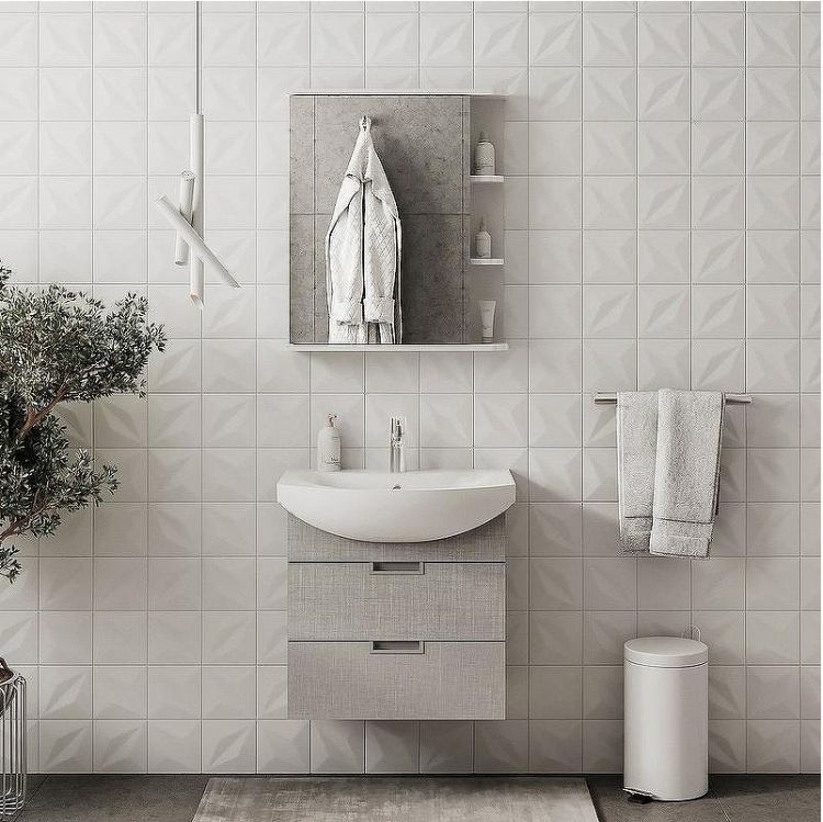 Тумба под раковину Volna Vario Sf 60.2Y tpVARIO.Sf60.2Y-08 подвесная Софт Белая