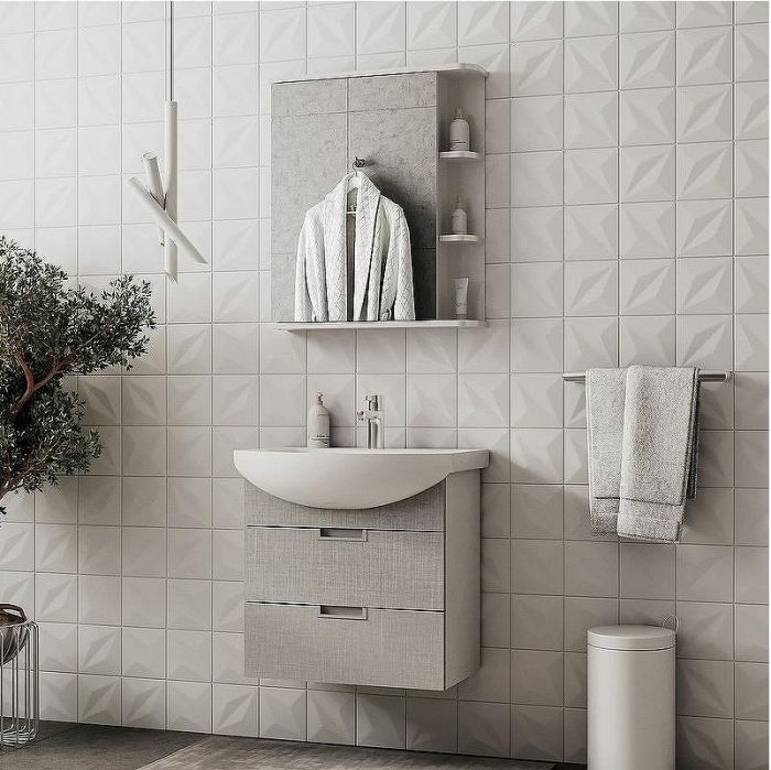 Тумба под раковину Volna Vario Sf 60.2Y tpVARIO.Sf60.2Y-08 подвесная Софт Белая