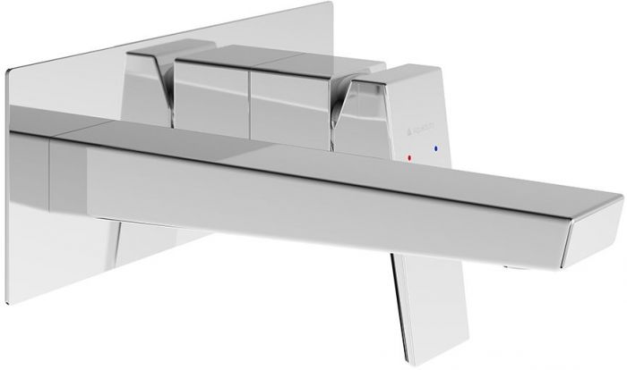 Смеситель для раковины настенного монтажа со скрытой частью AQUEDUTO CLARO,  хром (CLA0400)