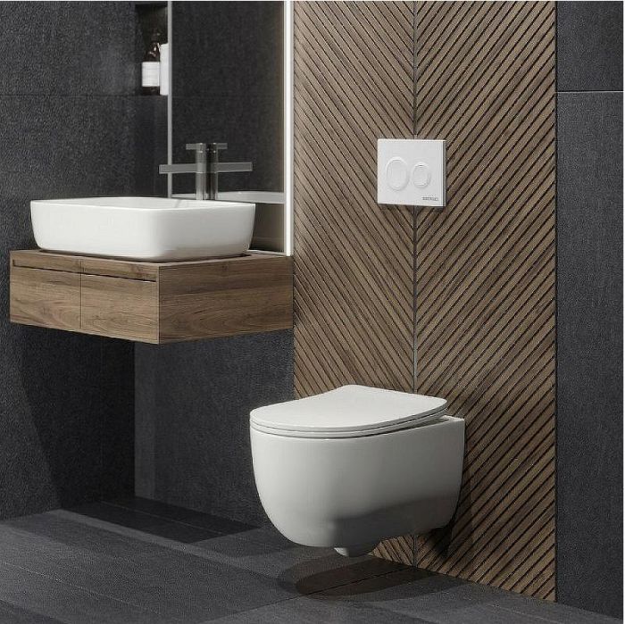 Инсталляция Berges Novum 525 040264 для унитаза с Белой Soft Touch клавишей смыва
