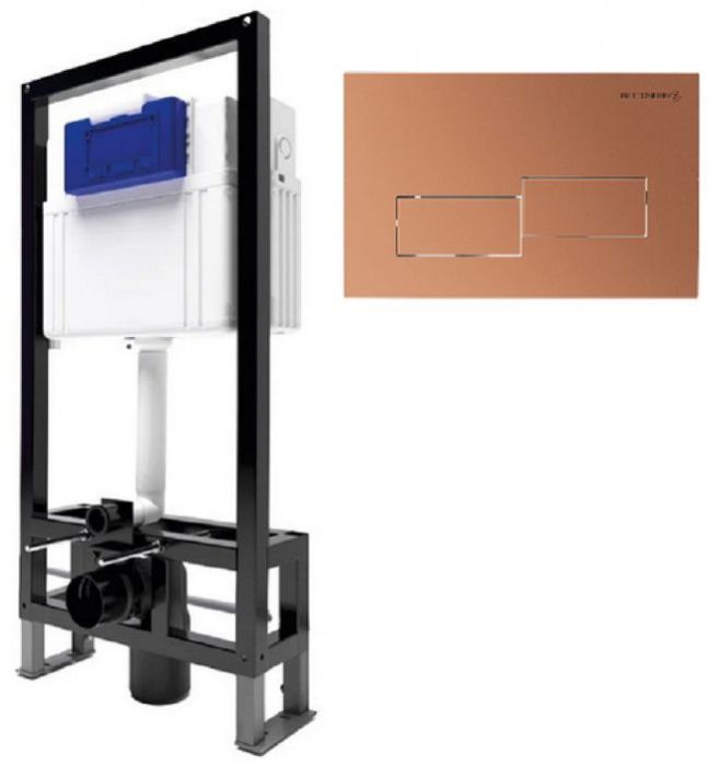 Инсталляция Bettoserb Sava Free Standing SFS40006484 для унитаза с клавишей смыва цвет Бронза матовая