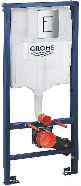 Комплект унитаза Roca Mateo 346200000+ZRU9302822 с инсталляцией Grohe Rapid SL 38772001 с сиденьем Микролифт и клавишей смыва Хром