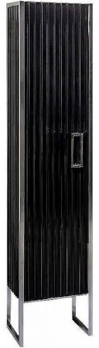 Шкаф пенал Boheme Armadi Art Monaco 35 L 868-BCR-L Черный глянец Хром