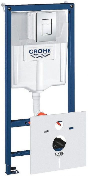 Комплект унитаза Niagara Vista NG-9301 с инсталляцией Grohe Rapid SL 38775001 с сиденьем Микролифт и клавишей смыва Хром