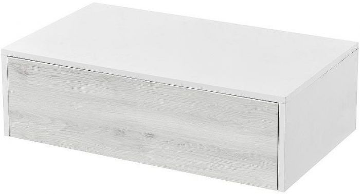 Тумба Aquaton Сакура 80 1A236603SKW80 подвесная Ольха наварра Белый глянец