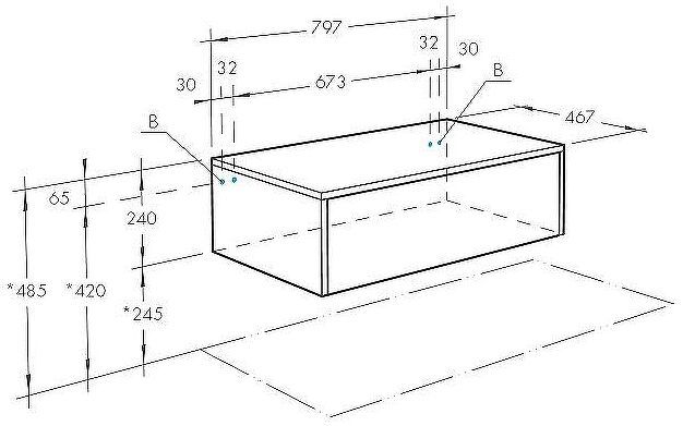 Тумба Aquaton Сакура 80 1A236603SKW80 подвесная Ольха наварра Белый глянец