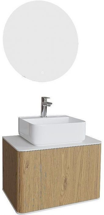 Комплект мебели для ванной STWORKI Ноттвиль 60 444537 подвесной Дуб верона