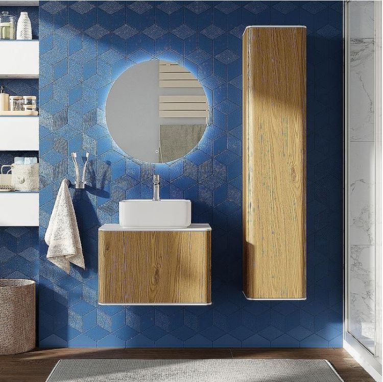 Комплект мебели для ванной STWORKI Ноттвиль 60 444537 подвесной Дуб верона Комплект мебели для ванной STWORKI Ноттвиль 60 444537 подвесной Дуб верона