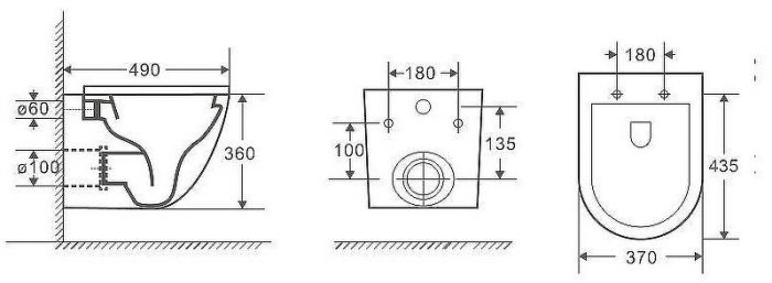 Комплект унитаза WeltWasser Merzbach 043 GL-WT 10000009939 с инсталляцией WellWant Standart 50 WWISI1110B с сиденьем Микролифт и клавишей смыва Хром глянцевый