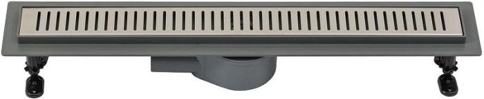 Душевой лоток Logan L007L-650 348104 с решеткой цвет Нержавеющая сталь