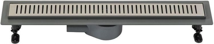 Душевой лоток Logan L007L-650 348104 с решеткой цвет Нержавеющая сталь