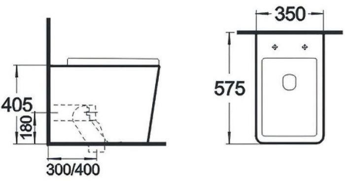 Унитаз beWash Kraft BKFSR005560 приставной Белый глянец с сиденьем Микролифт