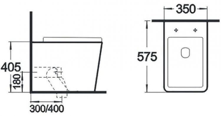 Унитаз beWash Kraft BKFSR005560 приставной Белый глянец с сиденьем Микролифт