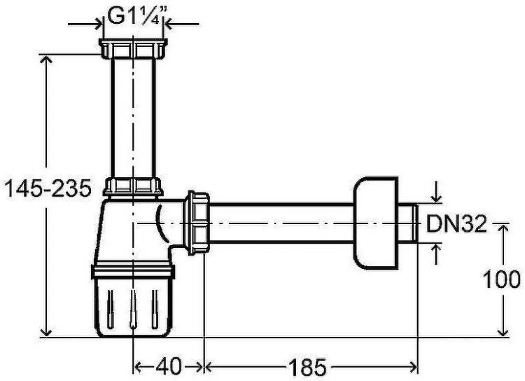 Сифон для раковины Viega 108694 Белый
