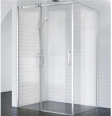 Душевой уголок BelBagno Acqua 150х100 ACQUA-AH-1-150/100-C-Cr профиль Хром стекло прозрачное