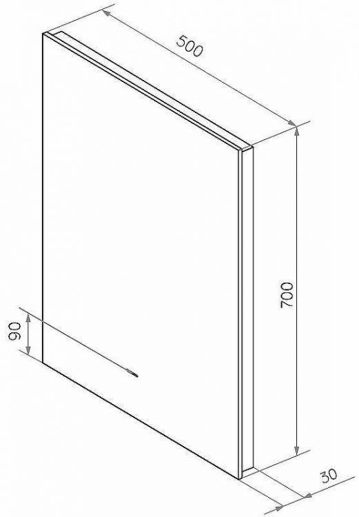 Зеркало Континент Trezhe 500x700 ЗЛП608 с подсветкой с бесконтактным выключателем
