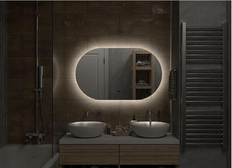 Зеркало Art&Max Torino AM-Tor-1100-650-DS-F с подсветкой с бесконтактным выключателем Зеркало Art&Max Torino AM-Tor-1100-650-DS-F с подсветкой с бесконтактным выключателем