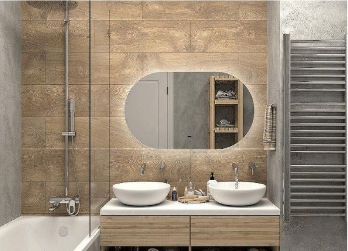 Зеркало Art&Max Torino AM-Tor-1100-650-DS-F с подсветкой с бесконтактным выключателем