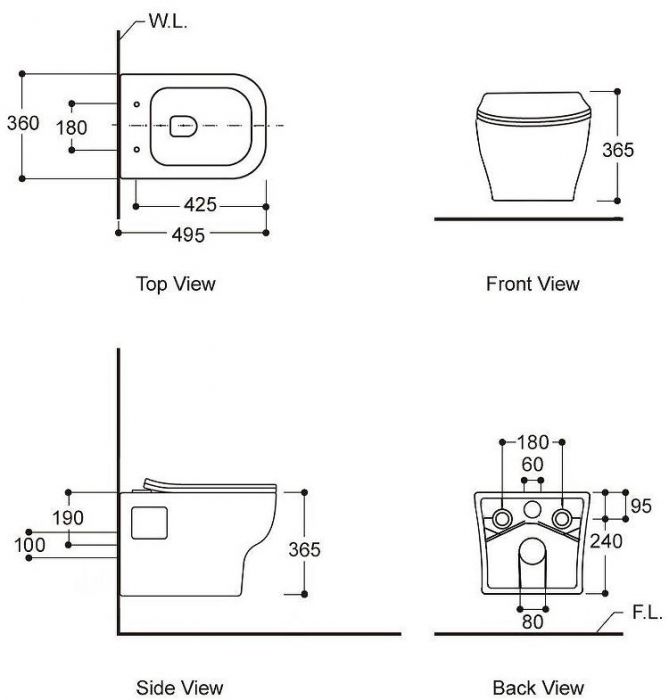 Комплект унитаза Avimano Tradition 1000090 с инсталляцией Berges Atom 410 040332 с сиденьем Микролифт и Черной матовой клавишей смыва