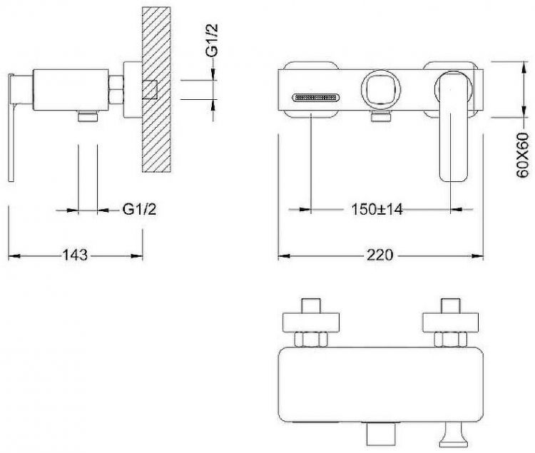 Смеситель для ванны Timo Torne 4314/17Y Золото матовое