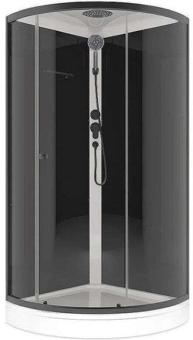 Душевая кабина Melodia della vita Jive BLack 90x90 MB02008 без гидромассажа