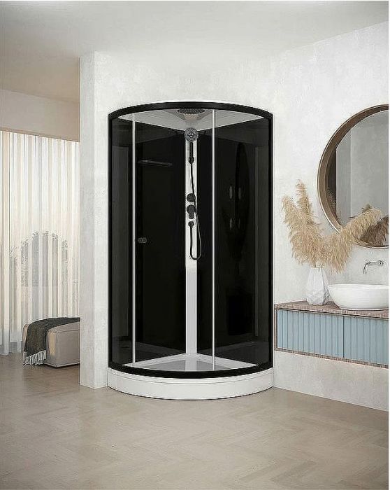 Душевая кабина Melodia della vita Jive BLack 90x90 MB02008 без гидромассажа