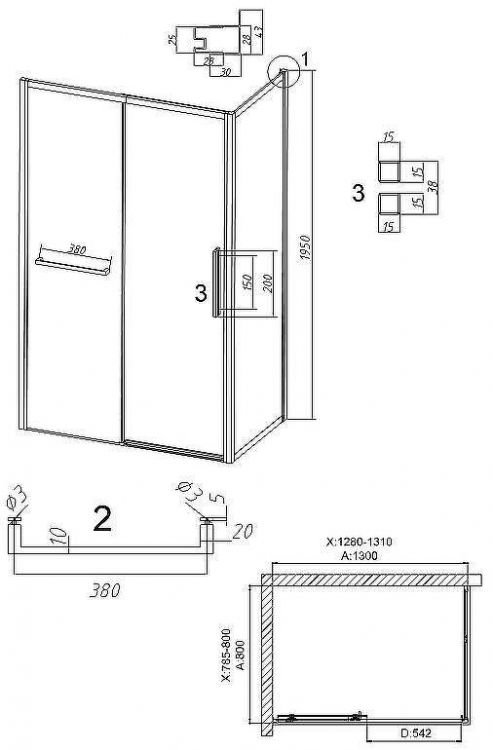 Душевой уголок Grossman Style 130х80 120.K33.05.1380.10.00 профиль Хром стекло прозрачное Душевой уголок Grossman Style 130х80 120.K33.05.1380.10.00 профиль Хром стекло прозрачное