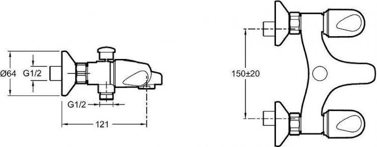 Смеситель для ванны Jacob Delafon Galeo CD E71920-CP цвет Хром Смеситель для ванны Jacob Delafon Galeo CD E71920-CP цвет Хром