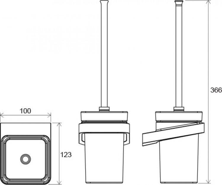 Ершик Ravak 10° X07P330, хром Ершик Ravak 10° X07P330, хром
