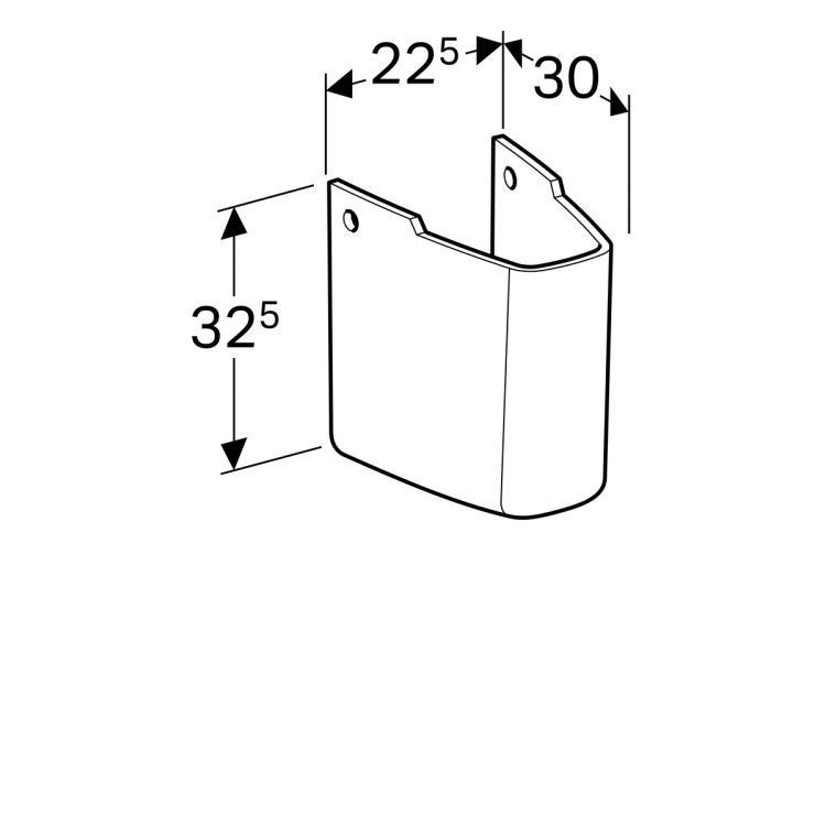 Полупьедестал Geberit myDay [291410600]