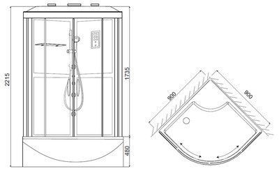 Душевая кабина Am.Pm Joy Deep Душевая кабина Am.Pm Joy Deep