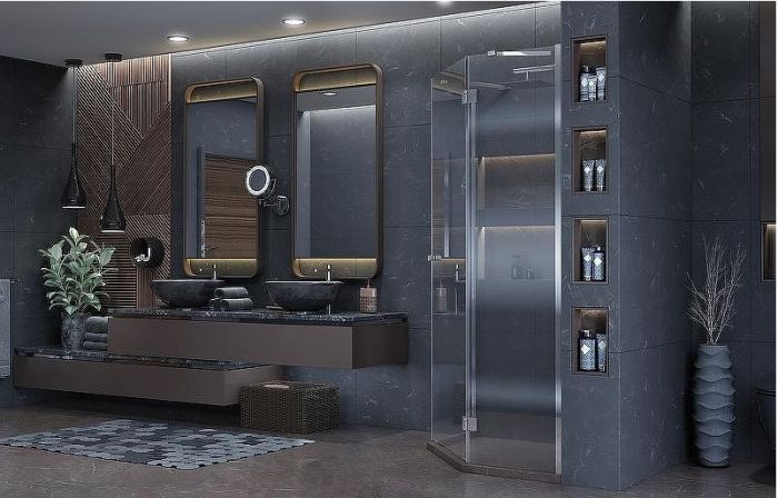 Душевой уголок Ambassador Diamond 100х100 12011112R профиль Хром стекло прозрачное