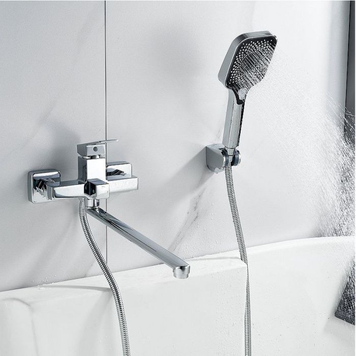 Смеситель для ванны Shevanik S9622 универсальный цвет Хром