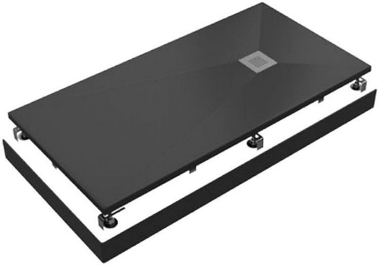 Душевой поддон из искусственного камня Creto Ares 120x90 1-0060 Черный