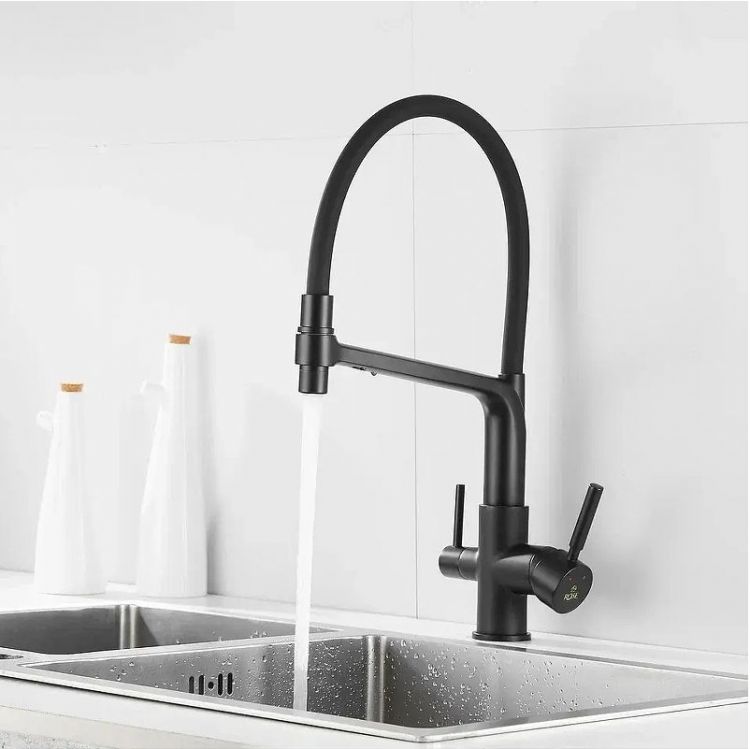 Смеситель для кухни Rose R658H цвет Черный